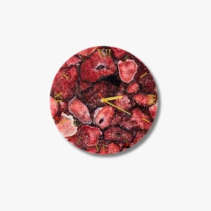 Red Agate Wall Clock | Handmade Gemstone Timepiece | Luxury Gemstone Wall Décor - Picture 1 of 7
