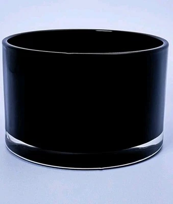 2 Boxes Of 6 (12) 55cl Gloss Black Candle Glasses - Image 1 of 3