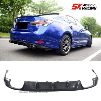 Labio de parachoques trasero de fibra de carbono real para LEXUS GS F GS200T GS300 GS350 GS450H 16-20 Foto 1 de 4
