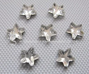40 Hotfix Strasssteine Strass Formen 7 x 7 mm Sterne Crystal aufbügeln  - Bild 1 von 2