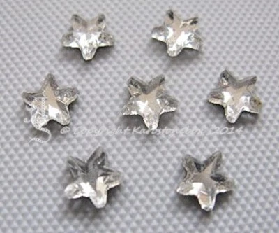 40 Hotfix Strasssteine Strass Formen 7 x 7 mm Sterne Crystal aufbügeln  - Bild 1 von 2