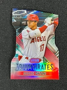2023 Topps Stadium Club SHOHEI OHTANI TRIUMVIRATES RED FOIL DIE-CUT ANGELS T-27 - Picture 1 of 2