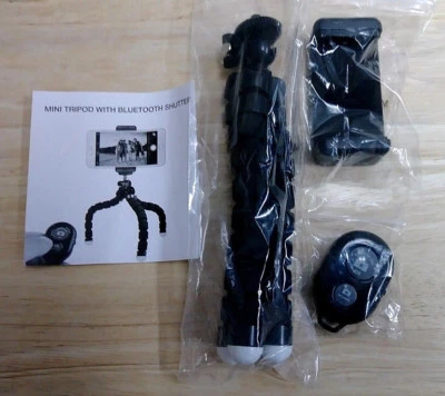 Mobile Photography Kit Bluetooth Shutter Remote Flexible Smartphone Tripod - Image 1 of 4