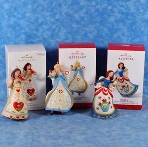 3 adornos de recuerdo Hallmark - Serie ANGELS AROUND THE WORLD - #2, #3, #4 NUEVO EN CAJA - Imagen 1 de 8