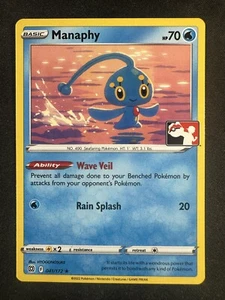 Pokemon TCG 041/172 Manaphy Prize Pack No Holo Promo Casi Nuevo - Imagen 1 de 2