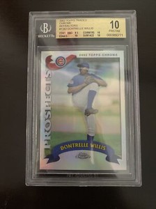 DONTRELLE WILLIS 2002 TOPPS CHROME TRADED REFRACTOR ROOKIE #262 BGS 10. Pristine