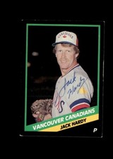 Jack Hardy 1988 CMC Vancouver Canadians authentic autographed card