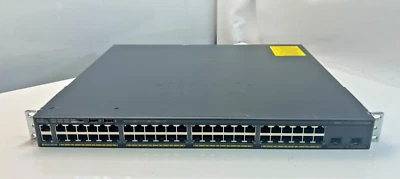 Cisco WS-C2960X-48FPD-L V08 48-Port Gigabit PoE+ Ethernet C2960X-Stack - Tested - Image 1 of 4