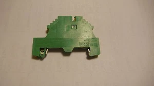 Weidmuller Single Deck Ground Terminal Block,  WPE 2.5 N - Picture 1 of 6