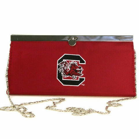 South Carolina Gamecocks Clutch Purse with Chain Cover