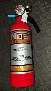 Fire Red Nitrous Bottle NEW Fire Extinguisher N O S DECAL NX ZEX Rat Hot Rod - Bild 1 von 6