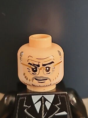 LEGO Indiana Jones Minifigura Cabeza Luz Carne Henry Jones Sr. Barba Gris Foto 1 de 2