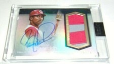 BARRY LARKIN 2018 TOPPS DYNASTY GAME USED JERSEY NAME AUTO 10/10 SIGNED CARD 