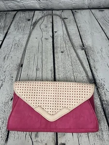 Charming Charlie Crossbody Chain Purse Clutch Women’s Pink Shoulder Bag - Picture 1 of 7