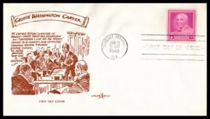 1948 George Washington Carver Sc 953-33 FDC with PentArts cachet (23 - Picture 1 of 1