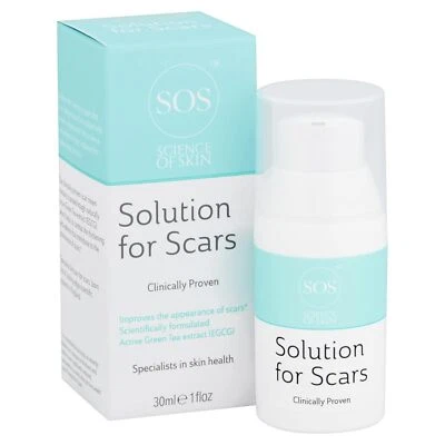 Science of Skin Solution For Scars 30ml; Clinically Proven for Scar Appearance