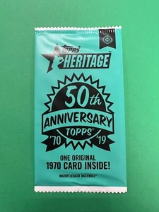 2019 TOPPS HERITAGE  1970 ORIGINAL 50TH  BOX LOADER UNOPENED & SEALED - Picture 1 of 2