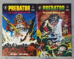 PREDATOR THE BLOODY SANDS OF TIME 1 & 2 FULL RUN 2  COMIC LOT 1992 DARK HORSE  - Picture 1 of 5
