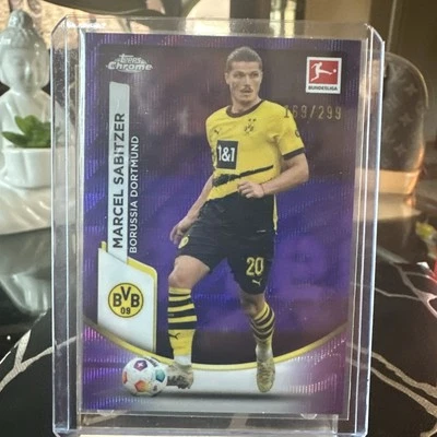 2023-24 Topps Chrome Bundesliga - Marcel Sabitzer #24 Purple Wave Refractor /299 - Image 1 of 4
