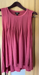 simply vera wang tops large coral pink sleeveless - Picture 1 of 3