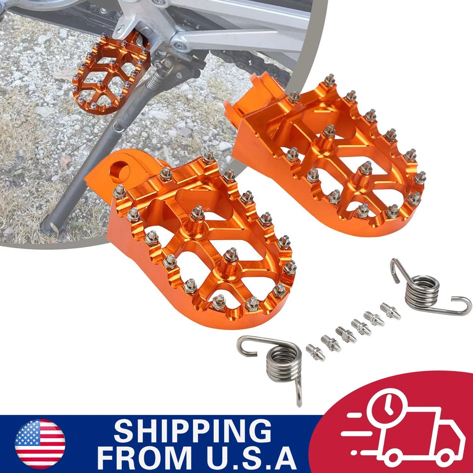 Foot Fegs CNC Fit For KTM SX XC EXC XCF-W SX-F EXC MXC SX-F 150 250 300 450 - Image 1 of 4