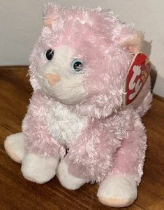 TY Beanie Babies Curtsy the Pink Kitty Cat Plush with Tags - Picture 1 of 5