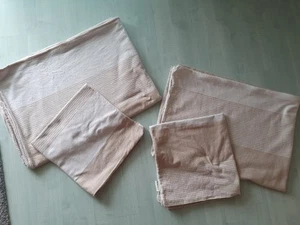 Tom Tailor Bettwäsche 4tlg 80x80 135x200 cm Melange-Flanell Taupe/Braun Streifen - Bild 1 von 8
