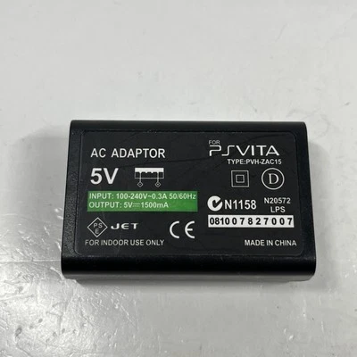 NUEVO CARGADOR ADAPTADOR DE CORRIENTE ALTERNA para consola PS Vita PCH-1000 5V 1500a SIN CABLE DE ALIMENTACIÓN Foto 1 de 4