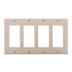 LEVITON 80412-I DECORA GFCI INTERRUPTOR DISPOSITIVO PLACA DE PARED, 4 VELOCIDADES, MARFIL, (PAQUETE DE 10) - Imagen 1 de 4