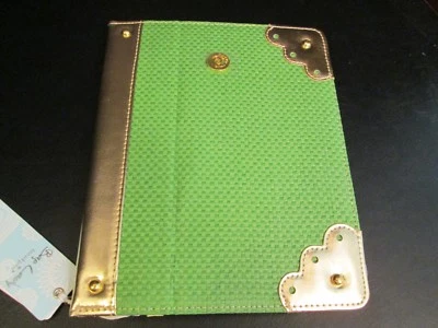 Green Straw iPad Tablet Cover by Mud Pie, 9"-10", NWT - Image 1 of 4