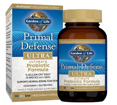 Garden of Life - Primal Defense Ultra - Fórmula Probiótica Definitiva 90 Cápsulas 1/26 Foto 1 de 4
