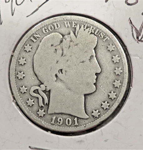 1901 O Barber Half Dollar-VG Cover