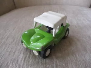 VTG Tonka Pressed Metal Green Beach Dune Buggy w/ White Canopy Toy Car - Picture 1 of 12