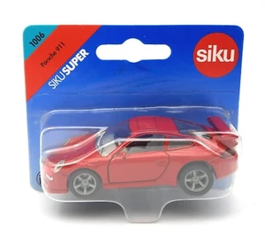 SIKU 1006 Porsche 911 Carrera S red. 1:55. metal. blister card. Germany - Picture 1 of 2