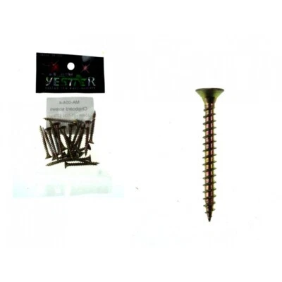 Paquet 20 Vis Longueur 35 mm Diamètre 3 mm Dorée Filetée Quincaillerie - Photo 1/2