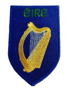 Patch, Iron on or Sew on, Ireland, Eire Harp Coat of Arms - Picture 1 of 2