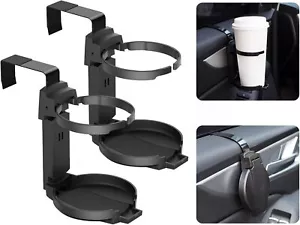 2PCS Car Cup Holder Adjustable Folding Drink Holders for Soda Cans Water Bottles - Picture 1 of 3