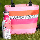 Navigate - Tribal Fusion Stripe Lunch Tote Bag & Matching Floral Drinks Bottle