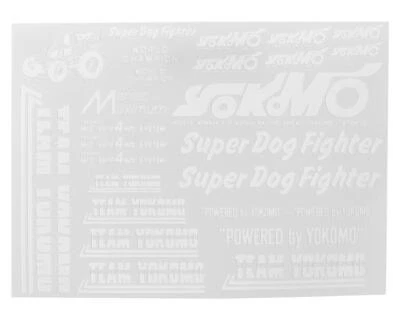 Juego de calcomanías Yokomo 870C Super Dog Fighter (blanco) [YOKZC-D4W] Foto 1 de 2