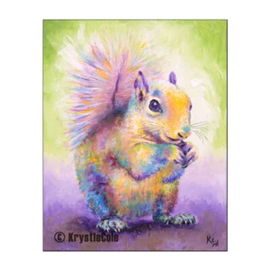 Impresión artística de ardilla por Krystle Cole - Imagen 1 de 4