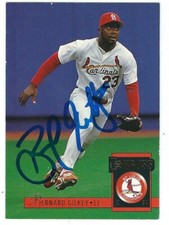 Autographed BERNARD GILKEY St. Louis Cardinals 1994 Donruss Card #90 w/COA