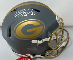 Packers JORDY NELSON Signed Full Size SLATE Speed Authentic Helmet AUTO - JSA - Picture 1 of 1