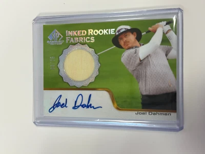 2024 Upper Deck SP Game Used Golf Joel Dahmen Authentic Rooke gold  #/25 - Image 1 of 2