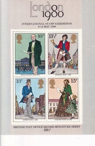 GREAT BRITAIN 1980 MNH AND CARD, ROWLAND HILL - Picture 1 of 2