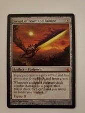 MTG Sword of Feast and Famine Mirrodin Besieged Regular Mythic