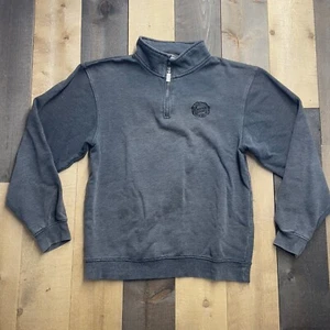 Wendy's by Barco Employee Uniform Adult MEDIUM Gray 3/4 Zip Pullover Sweatshirt - Picture 1 of 6
