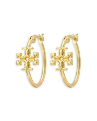 Tory Burch Eleanor Mini Hoop Earrings | Giftable, New | Full Packaging - Image 1 of 4