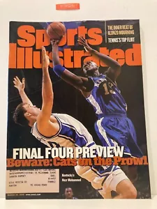 SPORTS ILLUSTRATED MARCH 30, 1998 FINAL FOUR PREVIEW KENTUCKY'S NAZR MOHAMMED - Picture 1 of 3