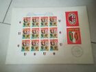 MILAN foglio francobolli ANNULLATI valore 9600 L POSTALE campione Italia 1998/99