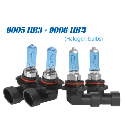 Combinação de lâmpadas halógenas para faróis altos e baixos Acura CL 1997 1998 1999 4200K - Imagem 1 de 4